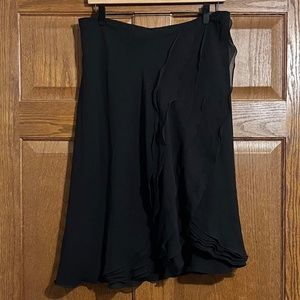 Anne Klein ruffle open front skirt